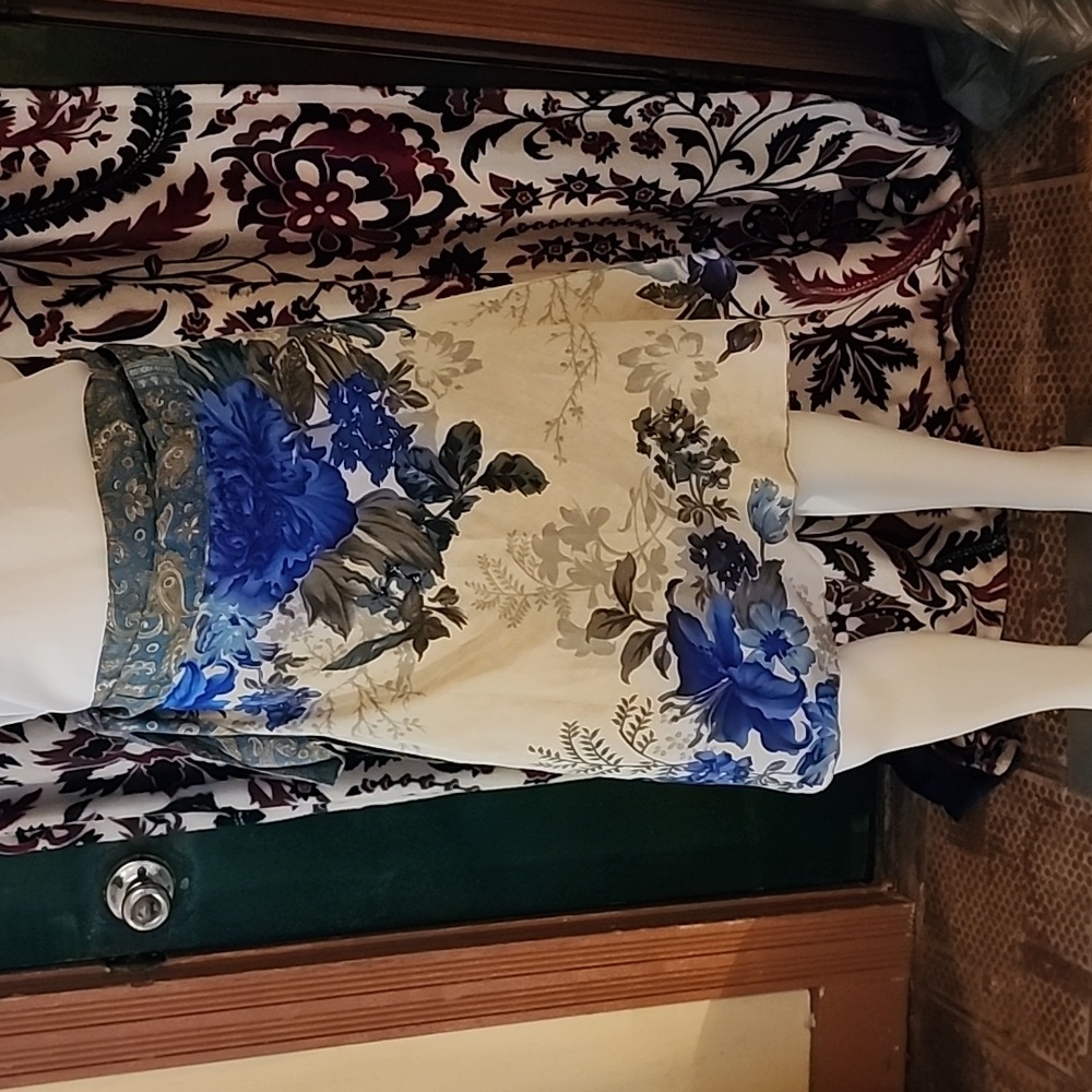 Reversible silk wrap skirt